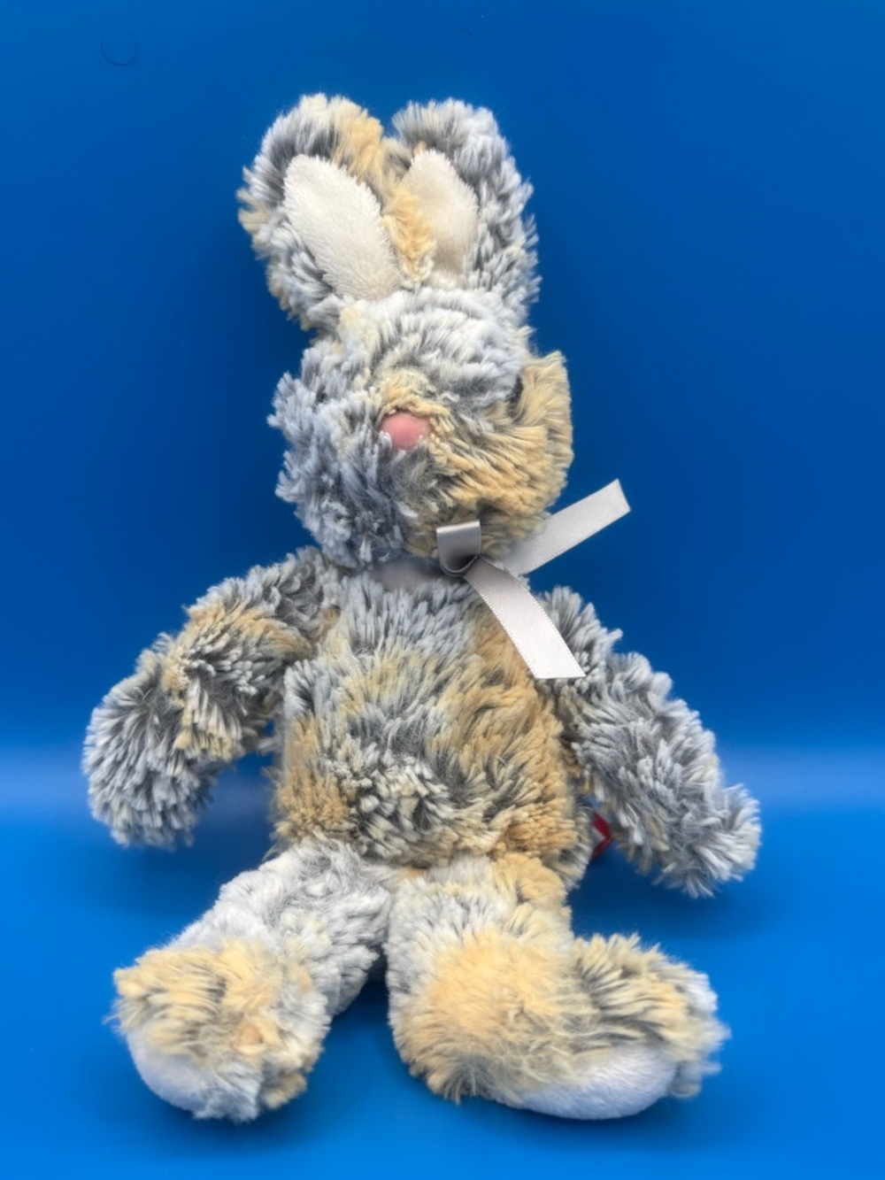 Douglas Cuddle Toys Mottled Grey Cream Bunny Rabbit